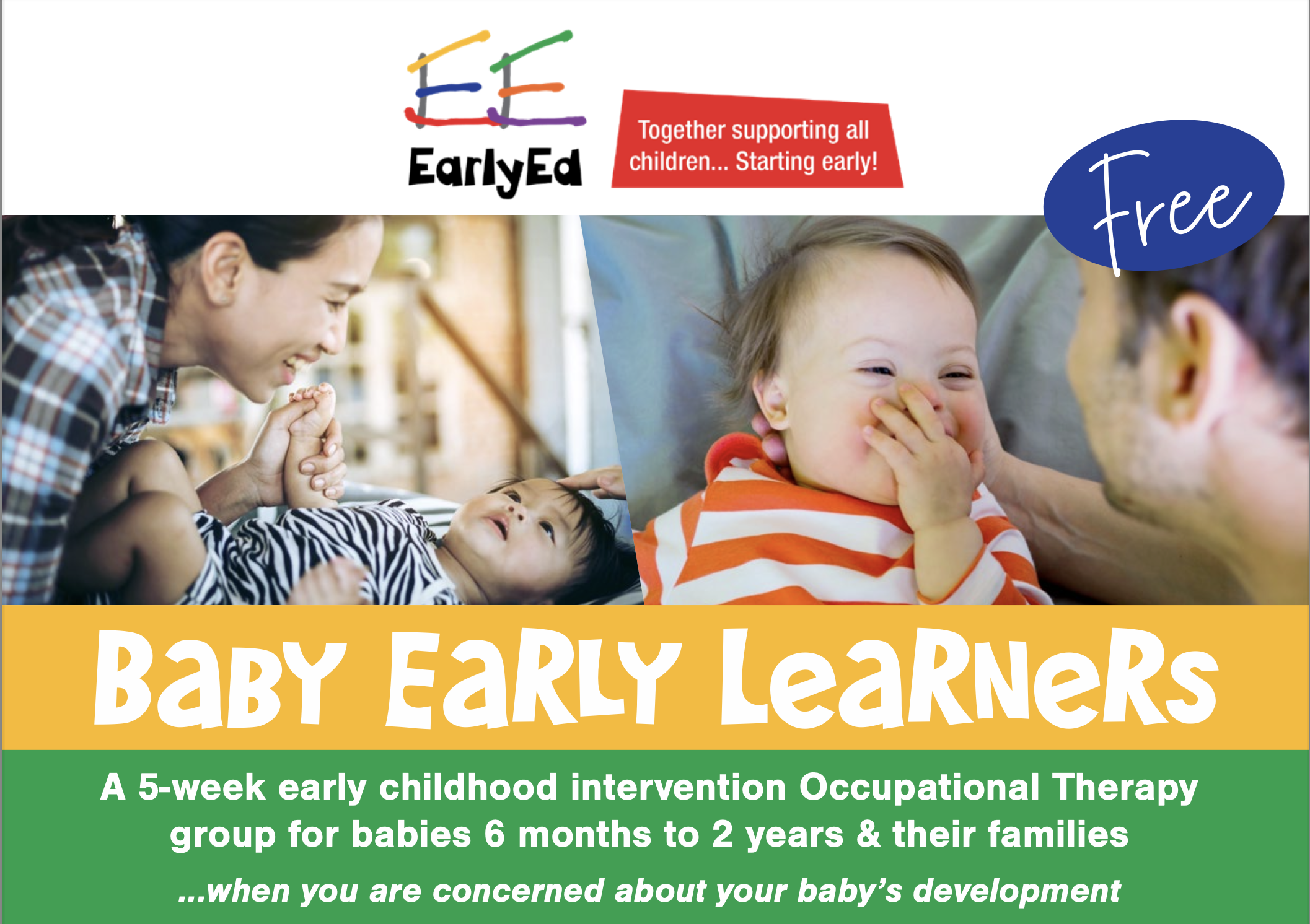 Baby Early Learners Free Workshop